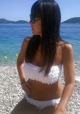 Mama am Strand