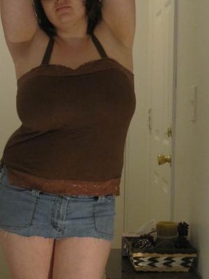 Vittoria - Mini shirt and big tits