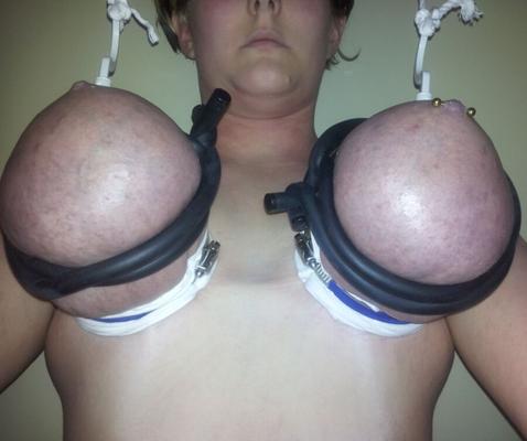 Big tits, tied up
