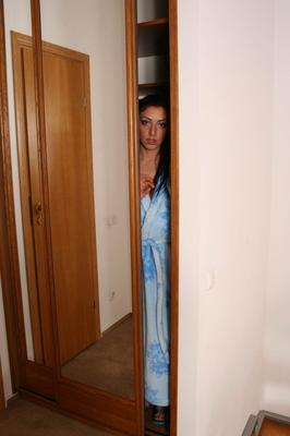 Anya - albornoz azul bebé