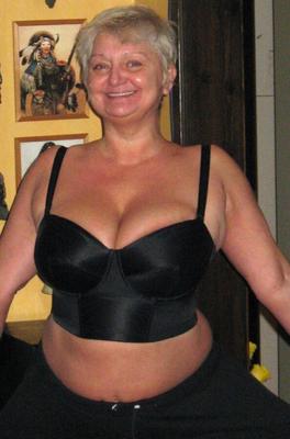 Proud of her big boobs