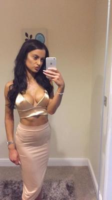 English slut with big fake boobs