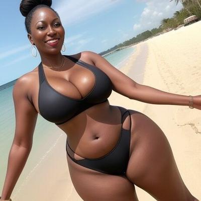 Ebony Voluptuous  beach