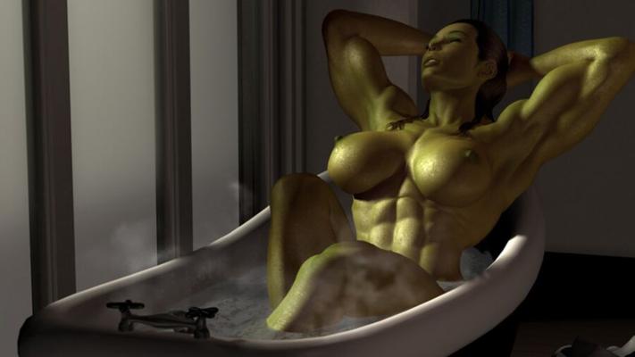 cgi: pool, bath, water