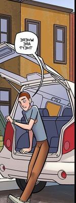 CÓMIC ¡Mamá milf caliente lleva a su hijo y a sus amigos de viaje!