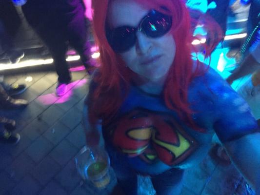 Mardi Gras Supergirl