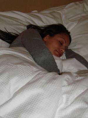 Grandes coxas cinzentas para dormir