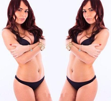 Rachael Nemi wird dich dazu bringen, in ihren schwarzen Tanga-Bikini zu spritzen