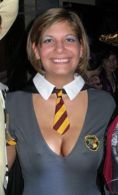 Unknown sexy babe in a costume