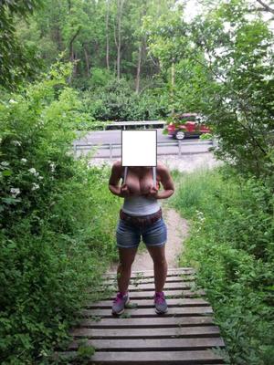 Shy GF flashs