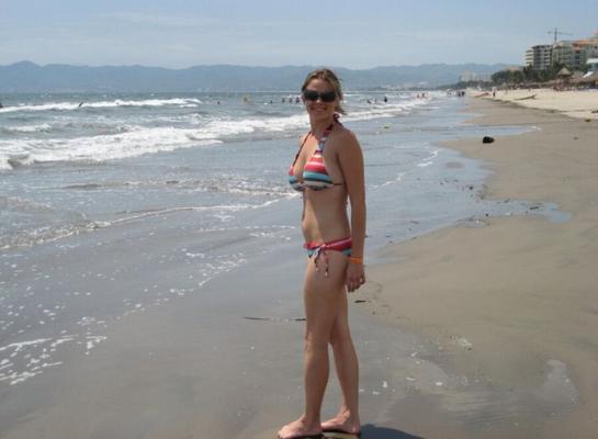 Jannake encantadora en la playa