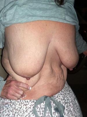 Bbw mature saggy tits