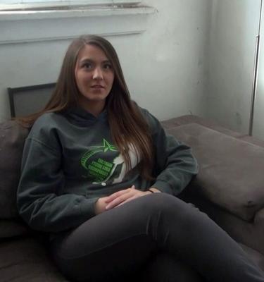 CURVY - NICE BRUNETTE TEEN WITH CURVES AND TITS