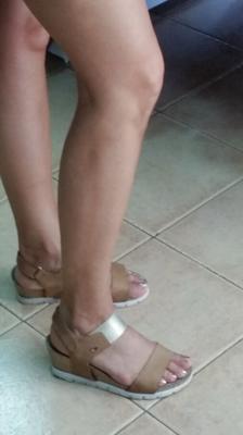 Milf sexy pernas e pés
