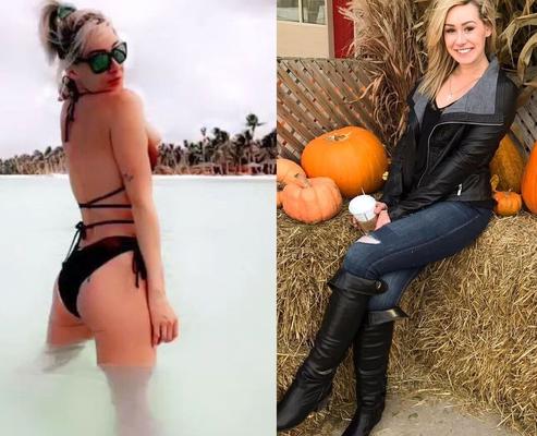 Jenn Secretaria Bikini Vs Ropa Desafío Jerk Off