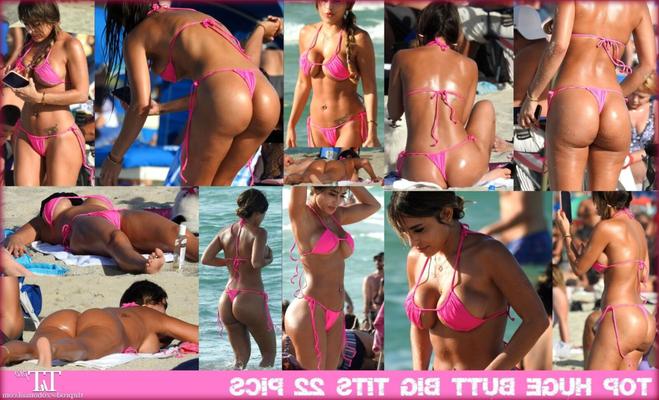 Gros seins gros cul nus à la plage