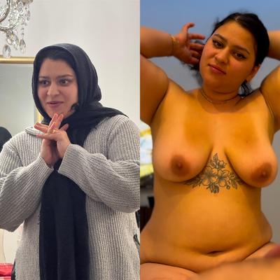 本物のペルシャのヒジャビの露出したイスラム教徒イラン妻ナスリンの一部