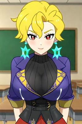 Briar Pokémon Teacher Busty Paldea Professeur Lactation AI