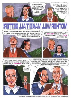 Histoire de bande dessinée classique retravaillée avec le thème du nouveau fils maman