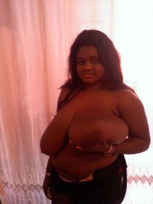 Jenny african with enormous natural boobs