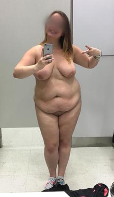 BBWヌードセルフィー