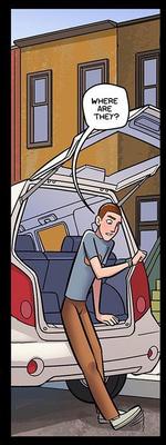 Comic Hot MILF MOM takes teen son and friends on trip 
