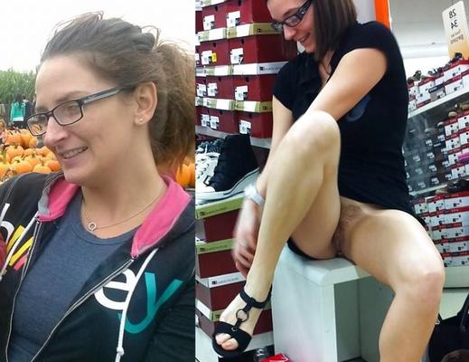 Women wearing glasses dressed & undressed gallery 