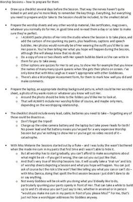Worship Sessions how to prepare