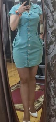 vestido de botón