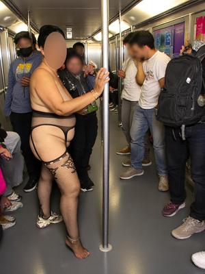 ：地下鉄の私の痴女サブワイフ