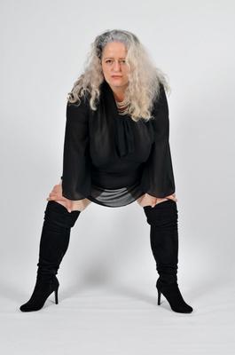 Silverhair granny Helen with big boobs