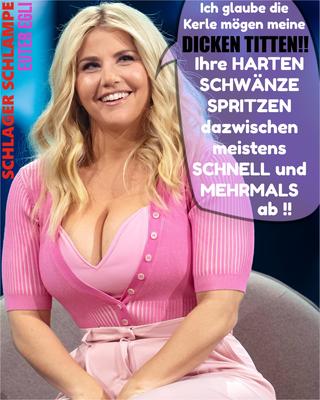 Titten / Euter Schlampe Beatrice Egli, Fette Schlager Ficke