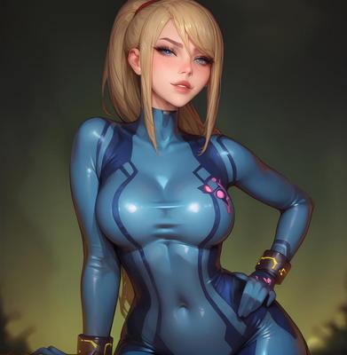 Samus Aran Metroid AI Hentai Remaster Edits
