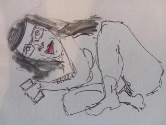 Nude female drawings 