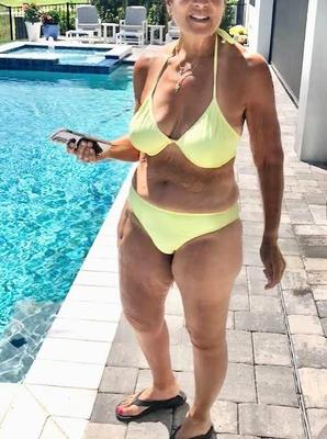 Unaware wife with big tits and hairy pussy exposed by husband